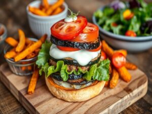 Hambúrguer de Berinjela com Toque de Ervas