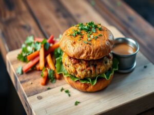Hambúrguer de Batata-Doce com Toque de Ervas
