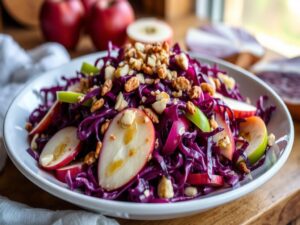 Salada de Repolho Roxo com Maçã Tropical