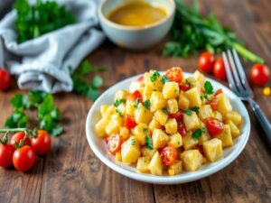 Salada de Batata com Mostarda Vegana Tropical