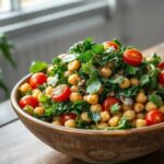 Salada de Grão-de-Bico com Molho Buffalo e Couve: Uma Receita Deliciosa
