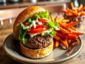 Hambúrguer de Mandioca Gourmet