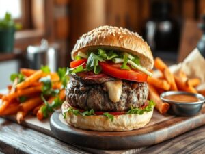 Hambúrguer de Cogumelo Paris com Toque de Ervas