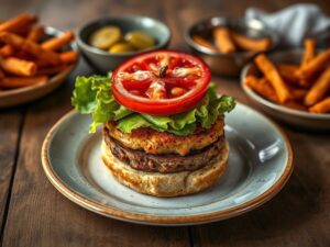 Hambúrguer de Tofu Saboroso