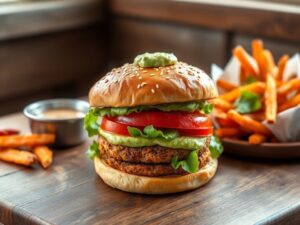 Hambúrguer com Tempeh Delicioso