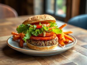 Hambúrguer com Trufa Vegana