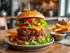 Hambúrguer de Jaca Suculento com Molho Especial