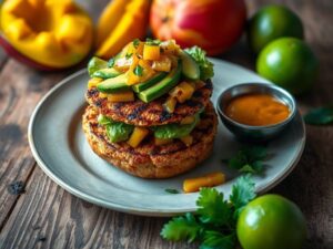 Hambúrguer de Banana-da-Terra Tropical