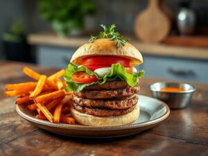 Hambúrguer de Inhame com Ervas Frescas