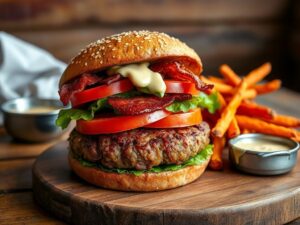 Hambúrguer Vegano Tipo Bacon